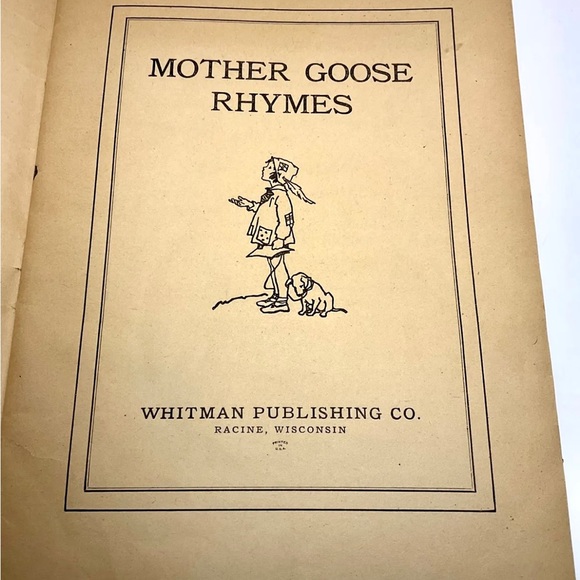 Antique Mother Goose Rhymes Picture Book #1064 48 pg.1928 Whitman Publishing co. - Picture 3 of 9